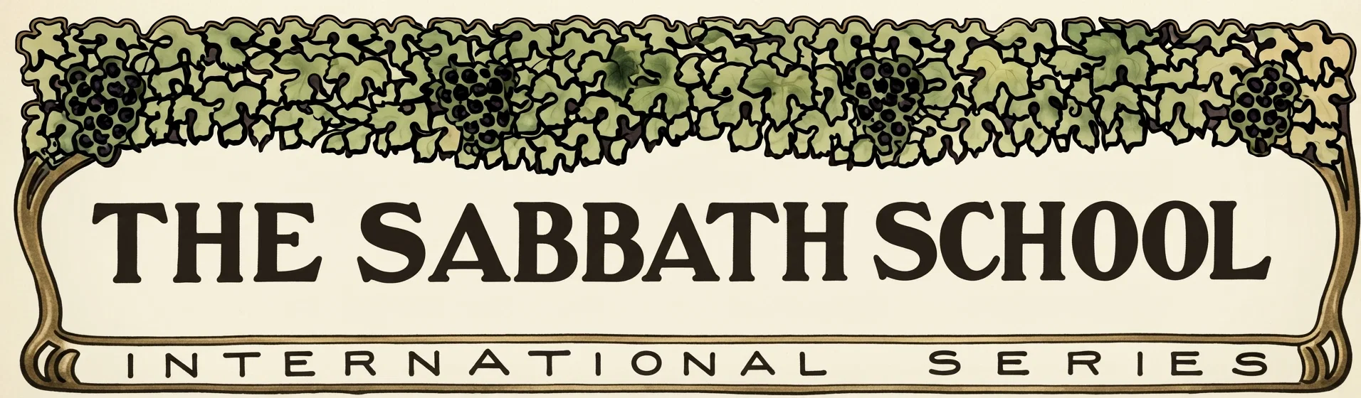THE SABBATH SCHOOL INTERNATIONAL SERIES