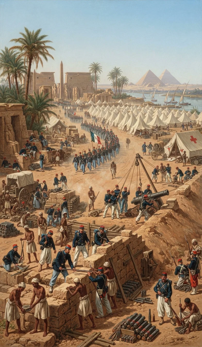 THE EGYPTIAN CAMPAIGN. - THE FRENCH AT WORK.