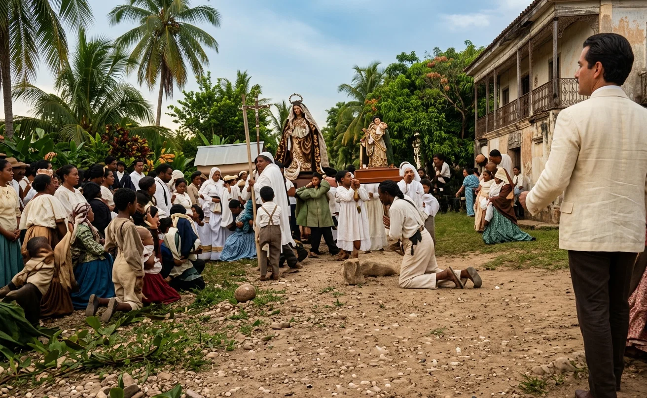 A RELIGIOUS PROCESSION IN HONDURAS