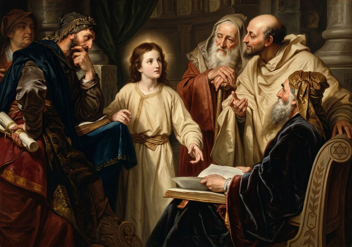 JESUS IN THE MIDST OF THE DOCTORS.