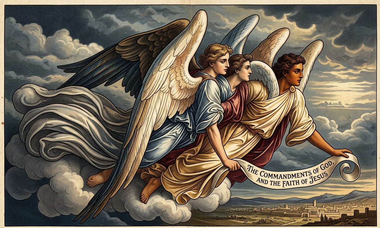 THE GREAT THREEFOLD MESSAGE—“THE COMMANDMENTS OF GOD, AND THE FAITH OF JESUS”