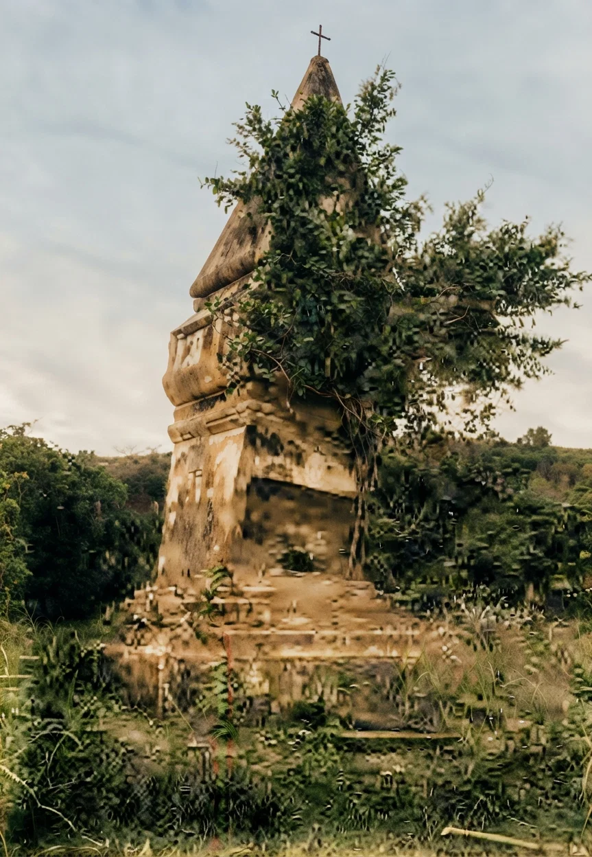 A Monument and Vault Erected in Honor of the First Mayor of Corregidor Island.