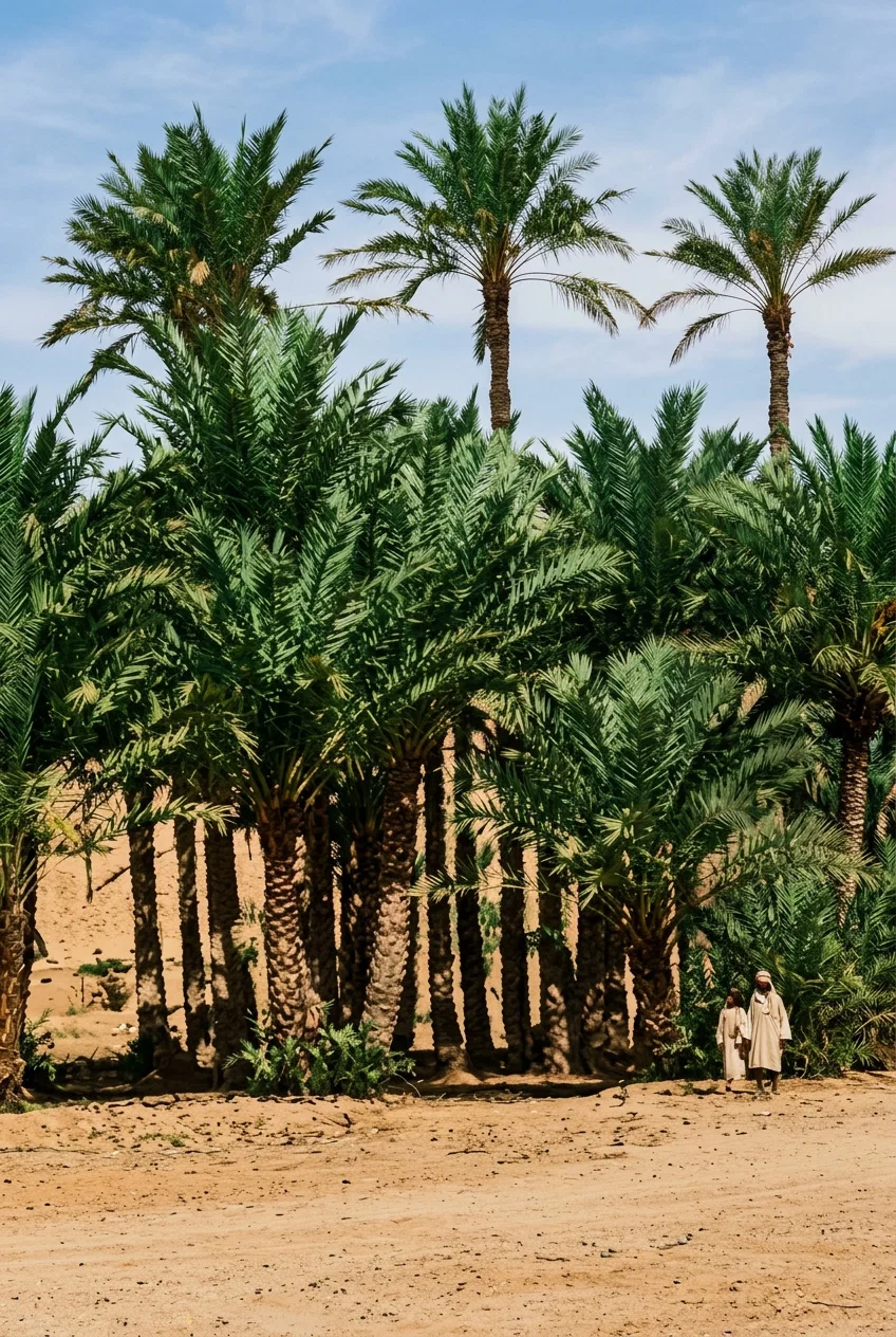 “The palm tree . . . stands green and flourishing and fruitful in the midst of the desert.”