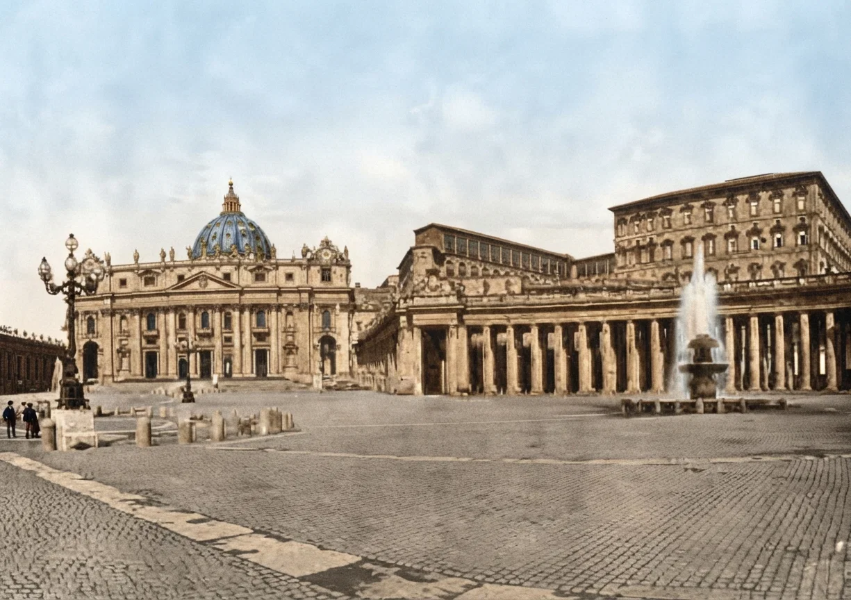 St. Peter's and the Vatican.