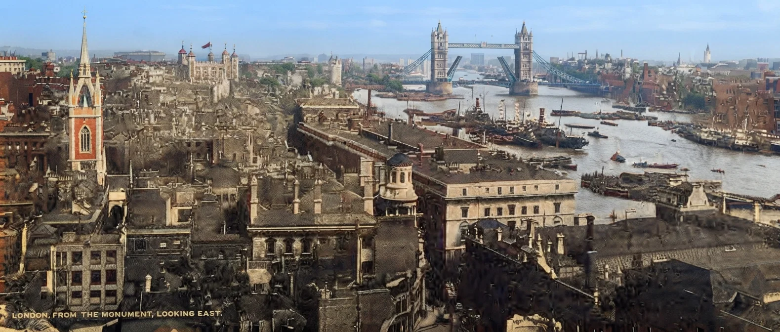 London, from the Monument, Looking East.