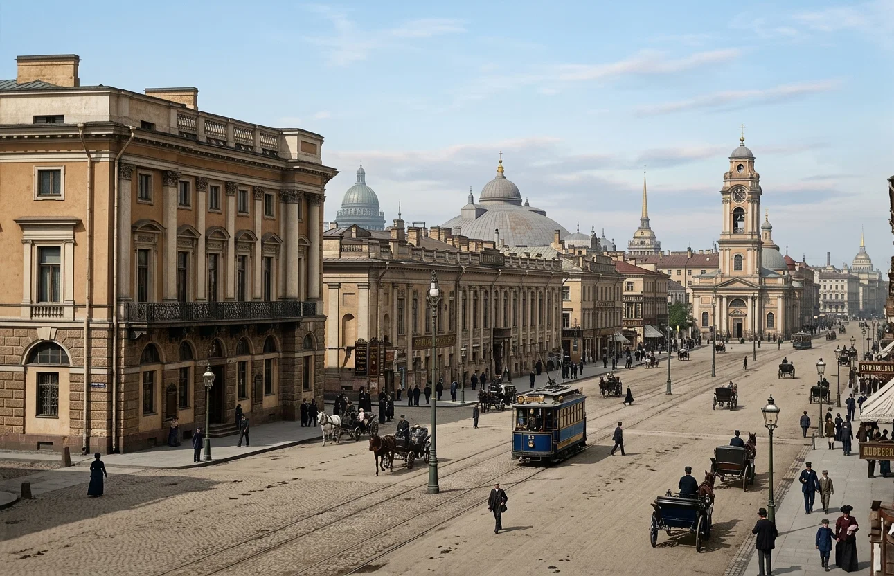 A VIEW ON MAIN STREET, ST. PETERSBURG