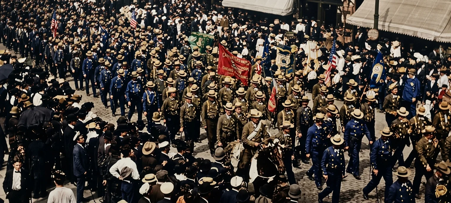LABOR UNION PARADE, CHICAGO, SEPTEMBER 7, 1903.