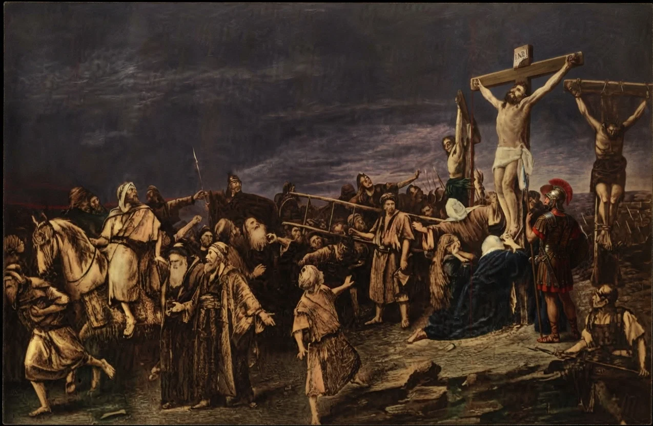 The Crucifixion of Jesus.