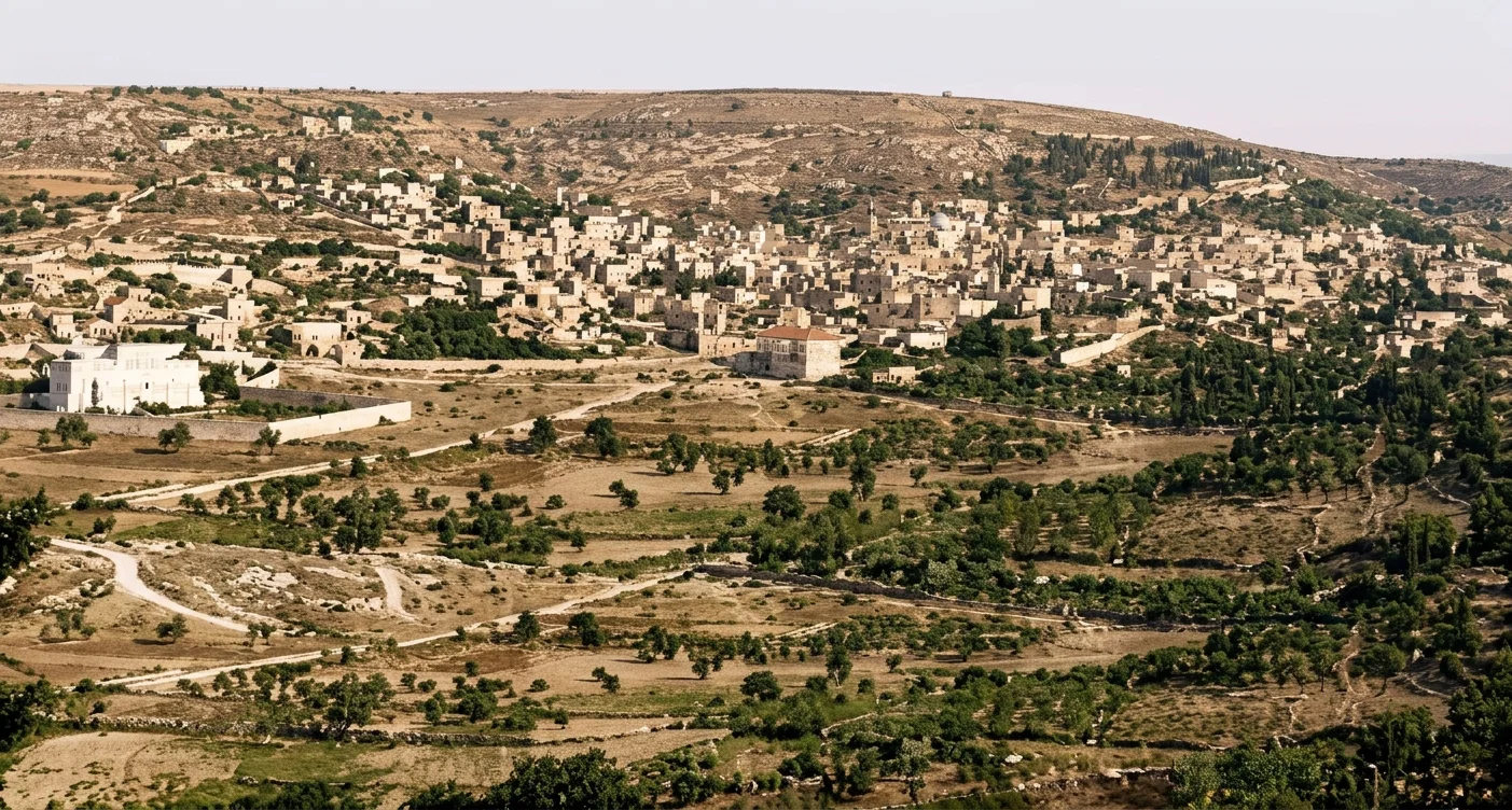 NAZARETH AS SEEN FROM THE SOUTHEAST.