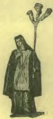 A Heretia Non in dress of penitent, reconciled.