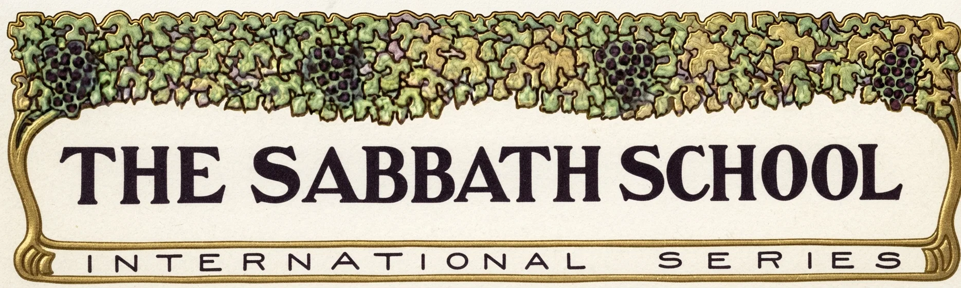THE SABBATH SCHOOL INTERNATIONAL SERIES