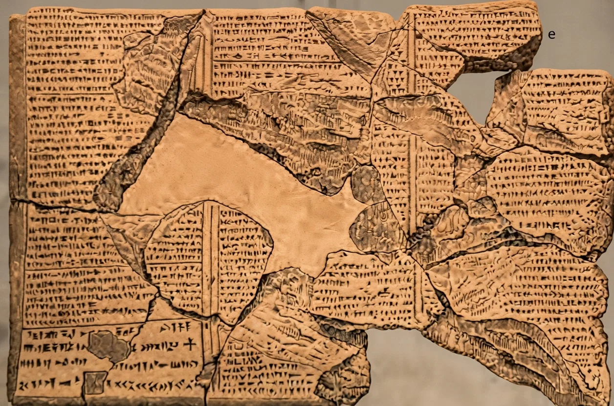 Back of tablet with account of Deluge. (From "Chaldean Genesis" by Smith.)