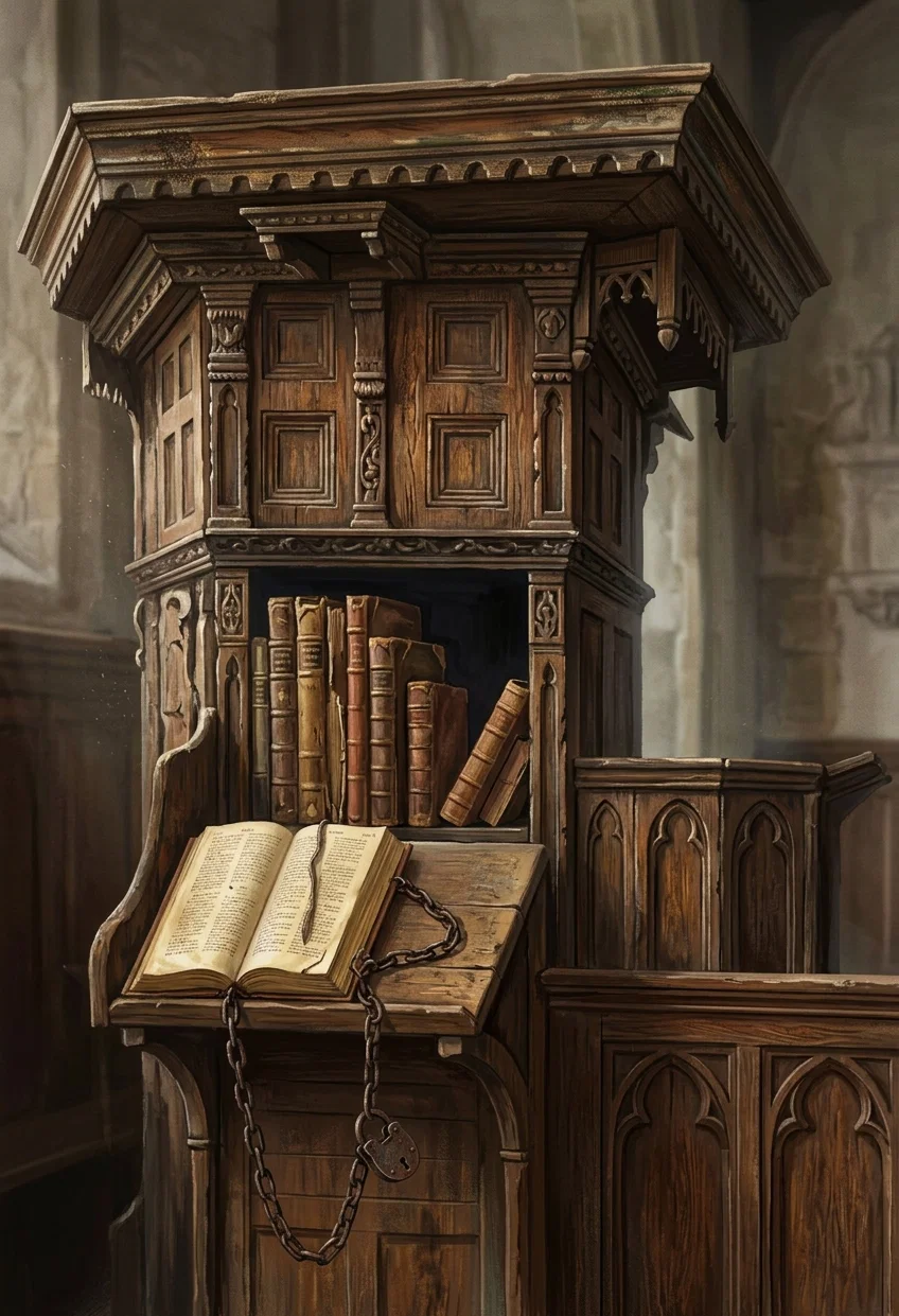 A CHAINED BIBLE.