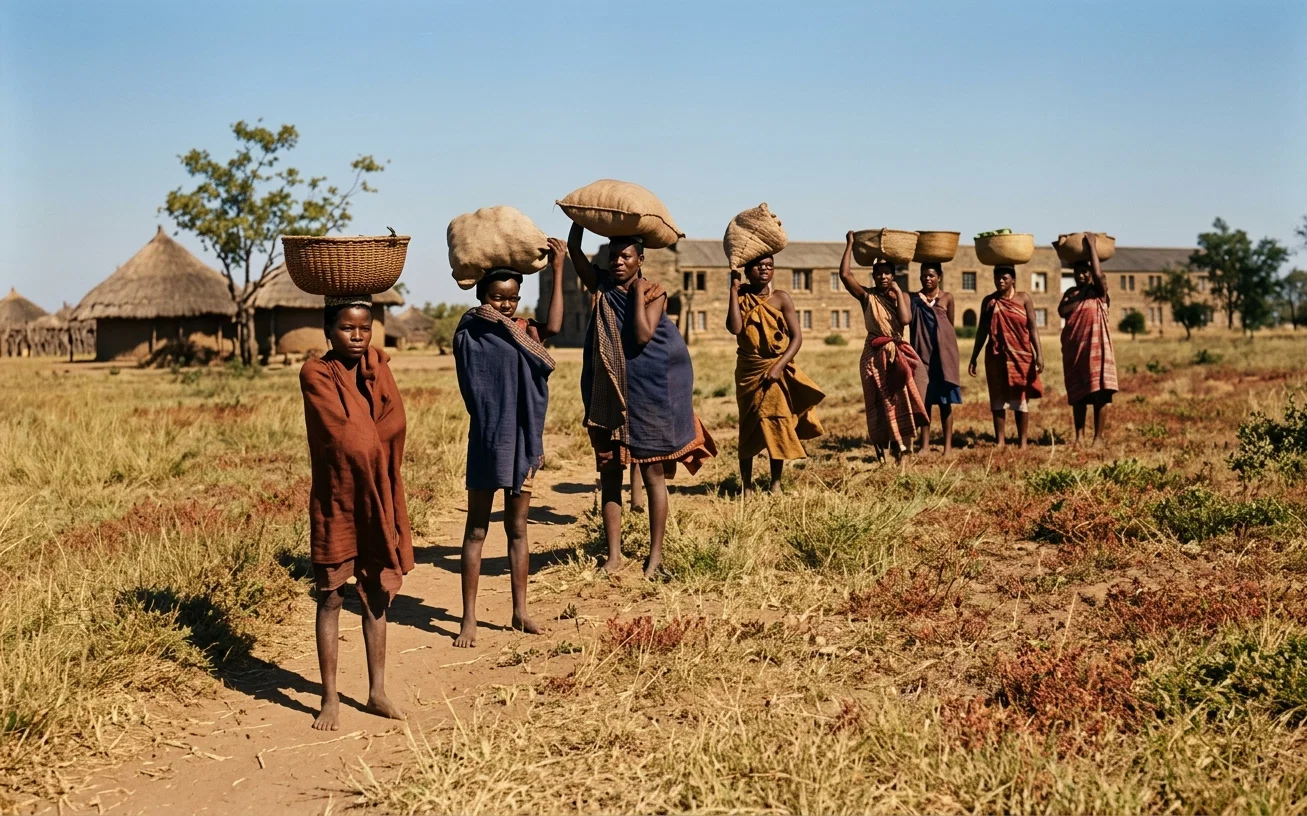 NATIVES COMING TO OUR SOLUSI MISSION TO TRADE