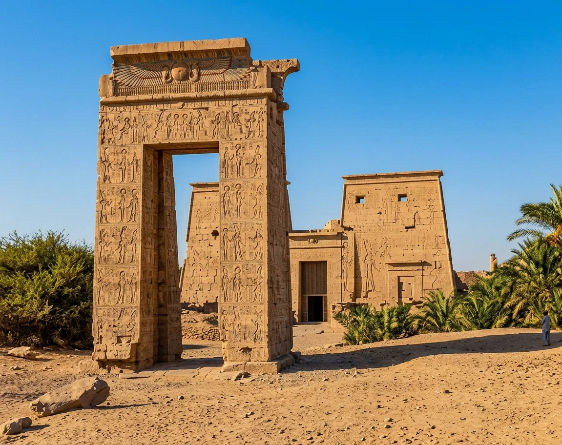 Temple of Rameses — the entrance of Ptolemy