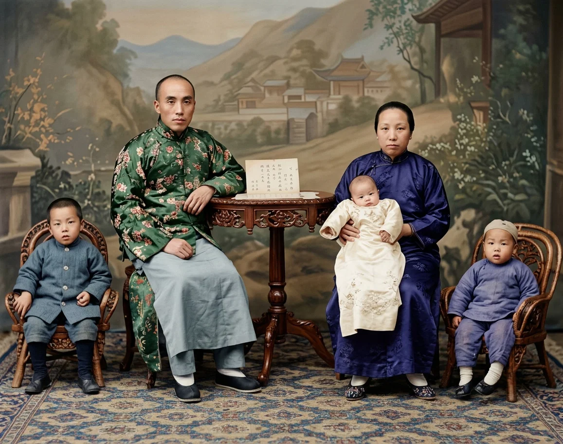 EVANGELIST CHEUNG AND FAMILY, CANTON, CHINA