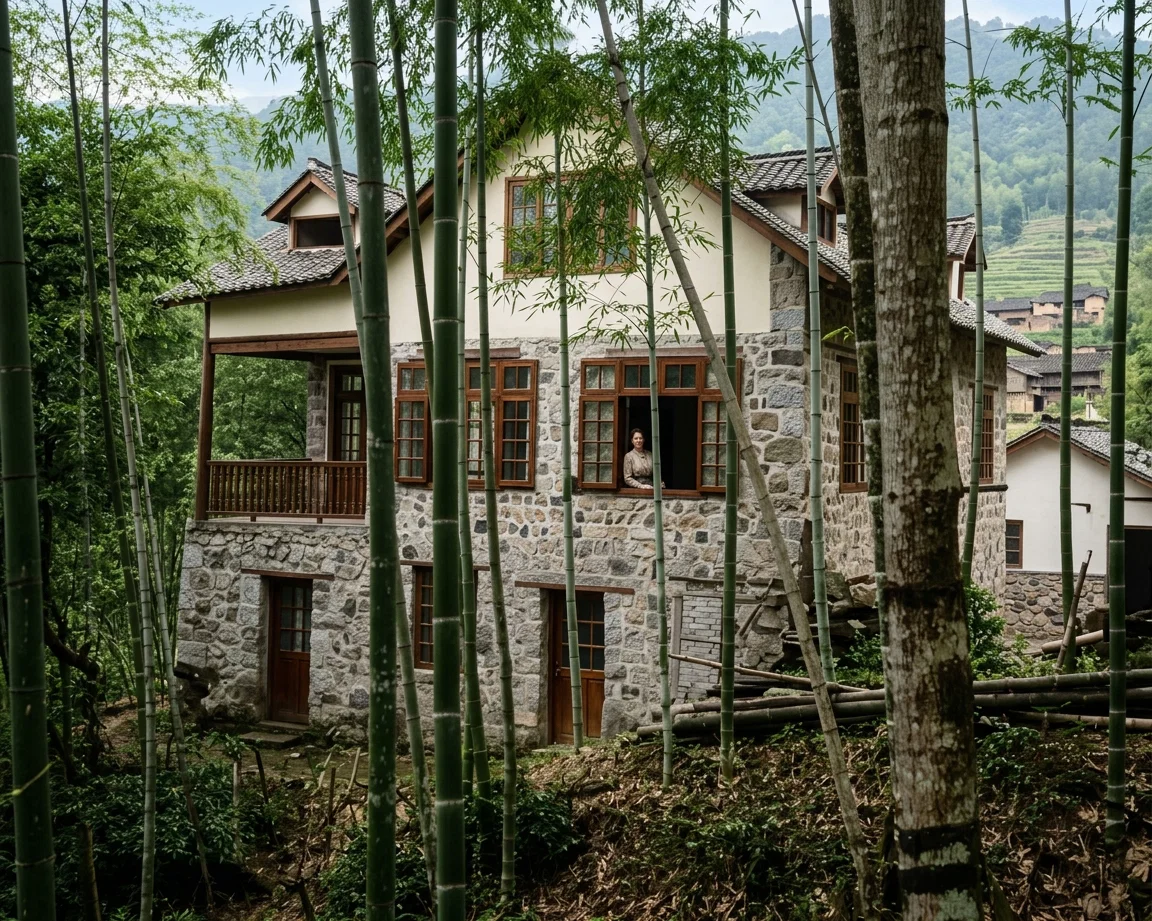 DOUBLE COTTAGE, ERECTED BY OUR MISSIONARIES ON SEVENTH-DAY ADVENTIST PROPERTY AT MOKANSHAN