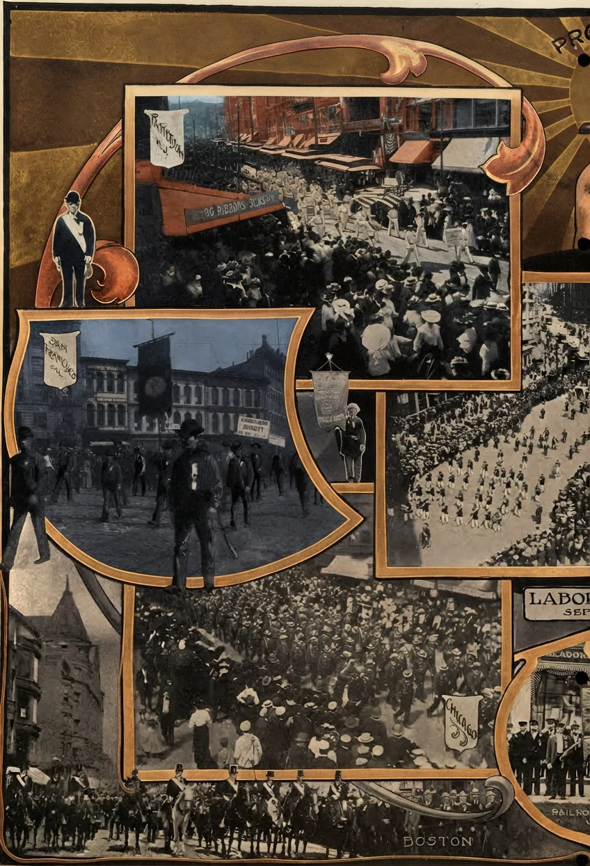 Labor Parades in Various Cities