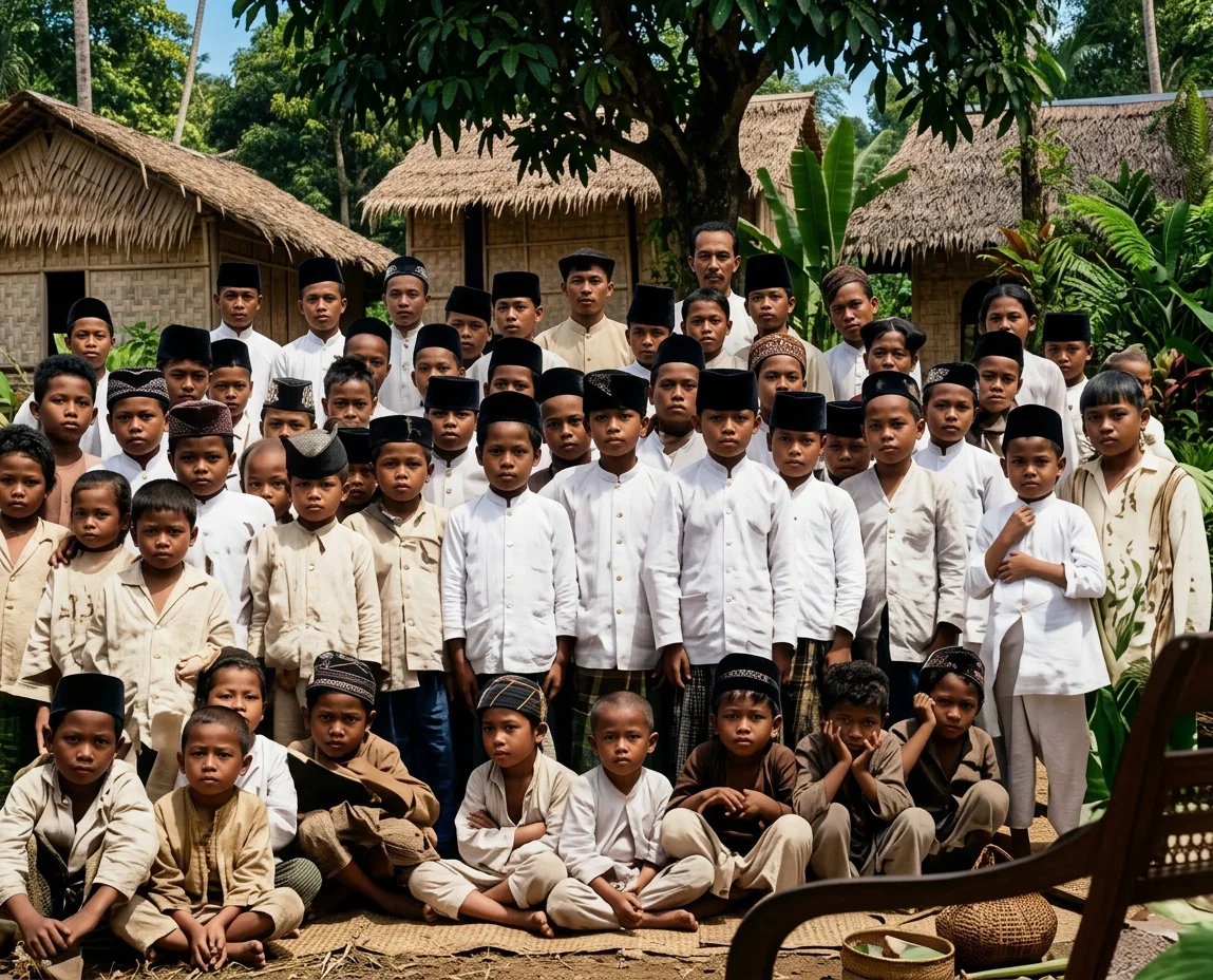SCHOOL TAUGHT BY ONE OF OUR MEMBERS IN BATTAKLAND, SUMATRA