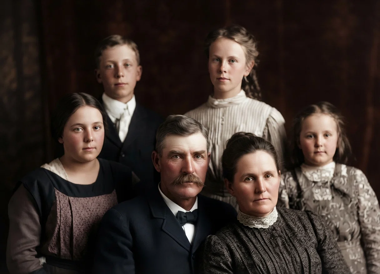 J. S. ROOKER AND FAMILY, OF HUSTBURG, TENN.