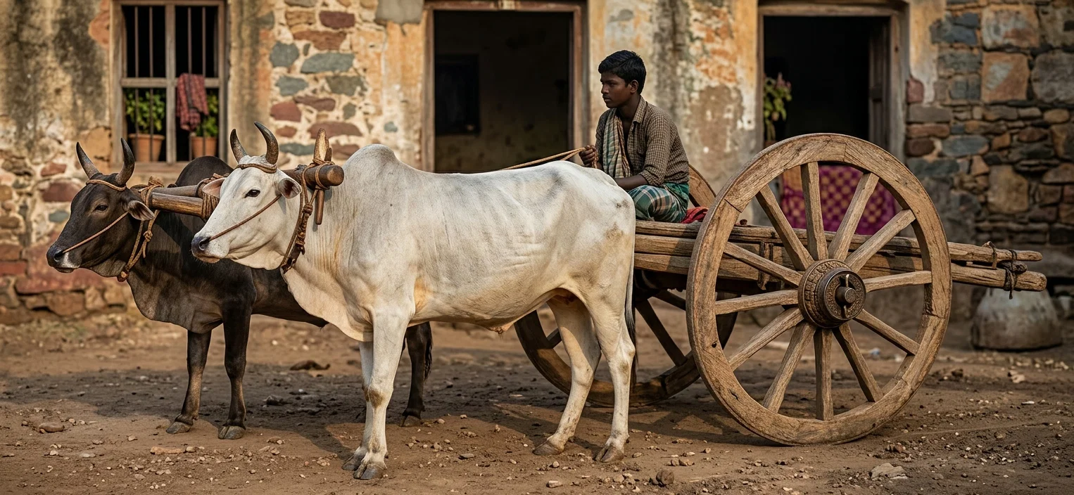 OXEN AND CART