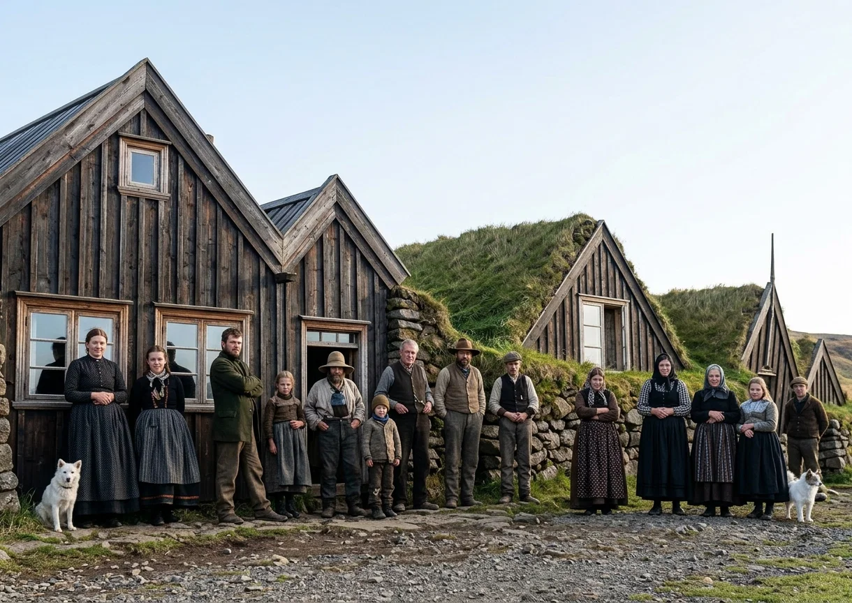 A VILLAGE IN ICELAND