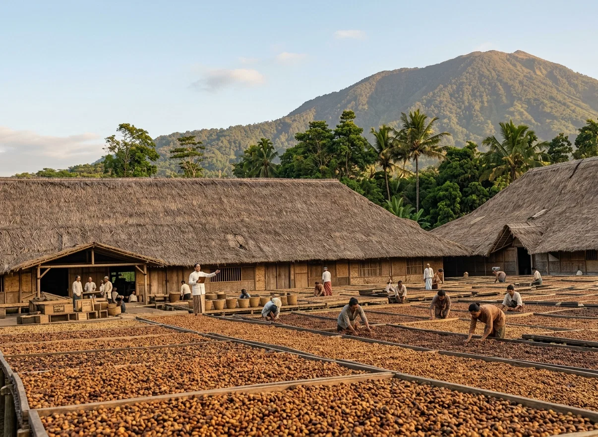 (COFFEE DRYING, JAVA