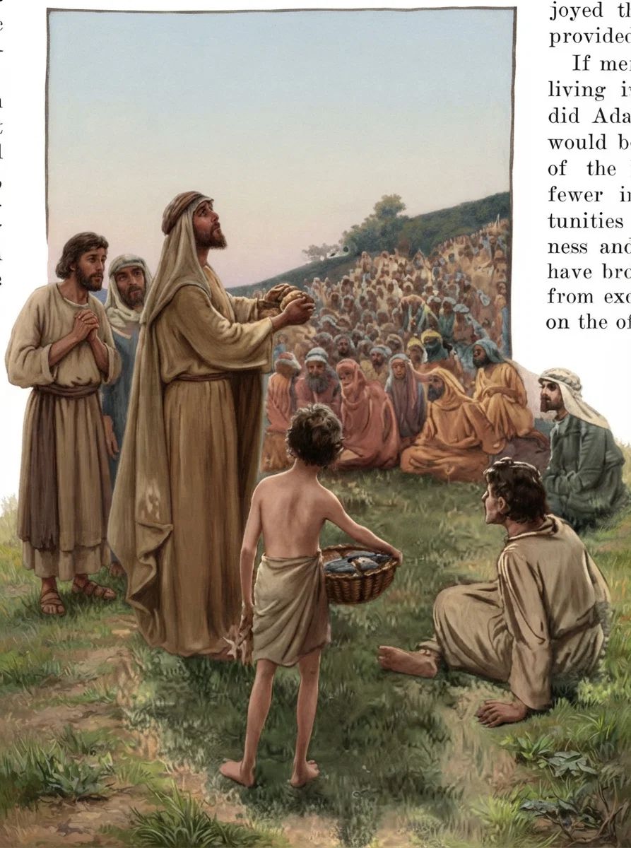 "There is a lad here, which hath five barley loaves, and two small fishes," John 6:9.