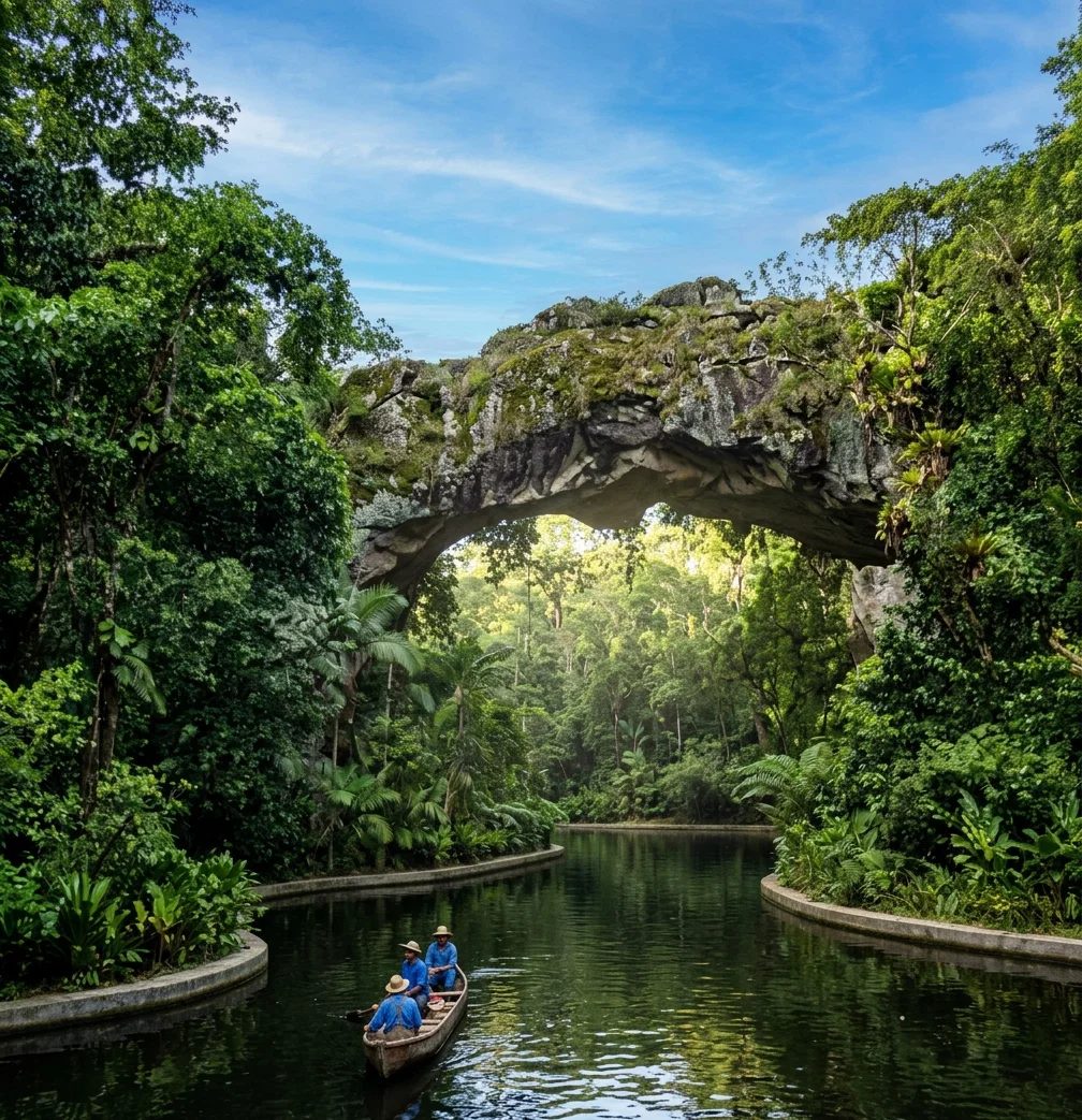 NATURAL ARCH IN SANTA CATHARINA, BRAZIL