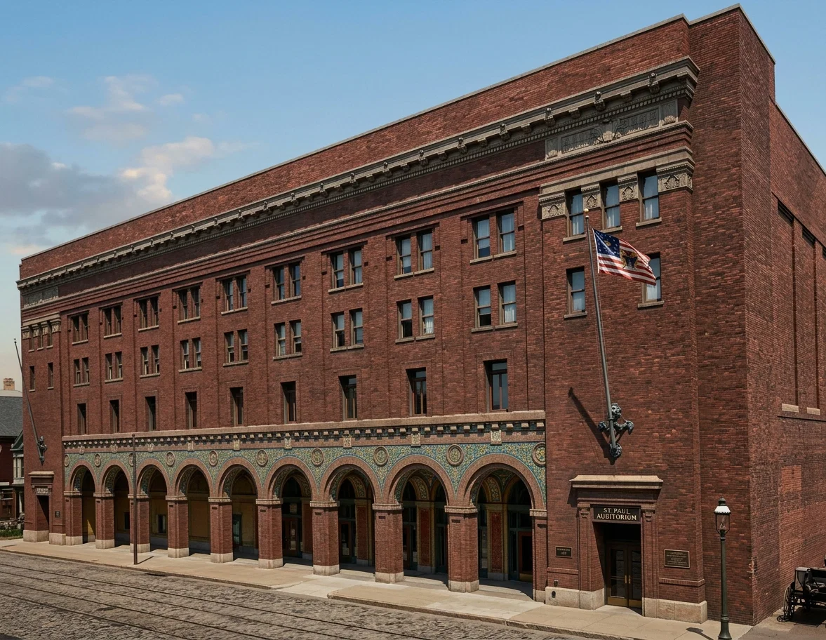 THE GREAT AUDITORIUM AT ST. PAUL, MINN.