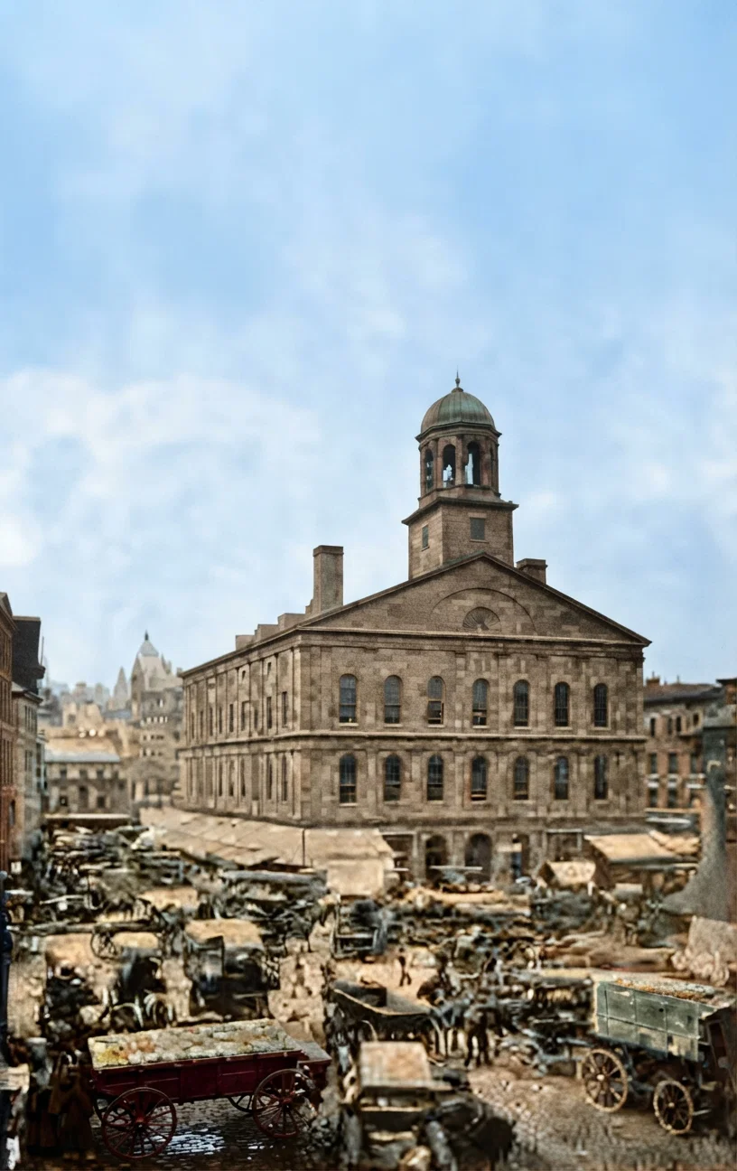 Faneuil Hall, the Cradle of Liberty.
