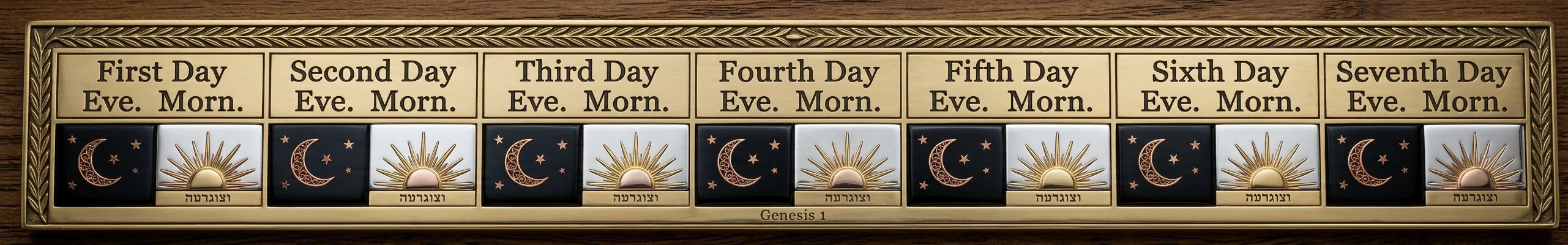 The Bible Week and Bible Days
Beginning at Sunset and Closing at Sunset