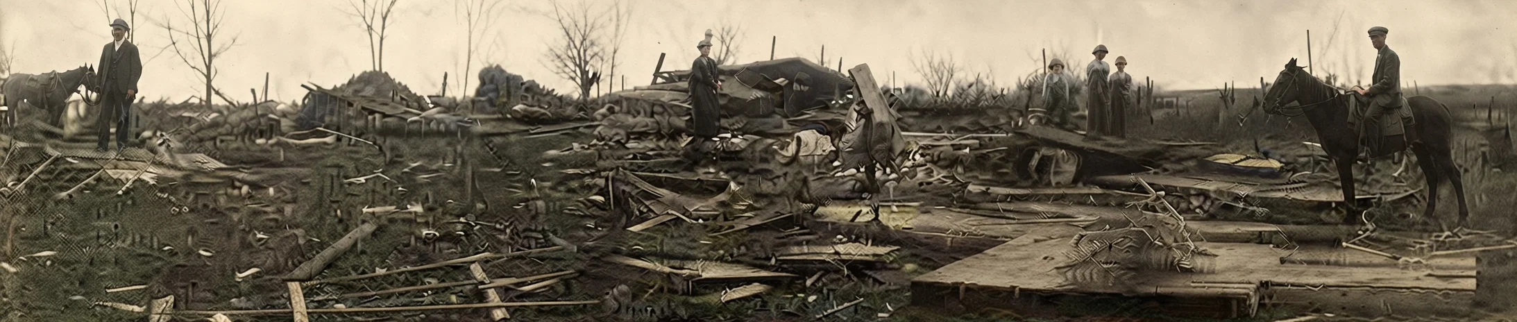 Further view of the effects of the Ohio storm as seen in another section.
