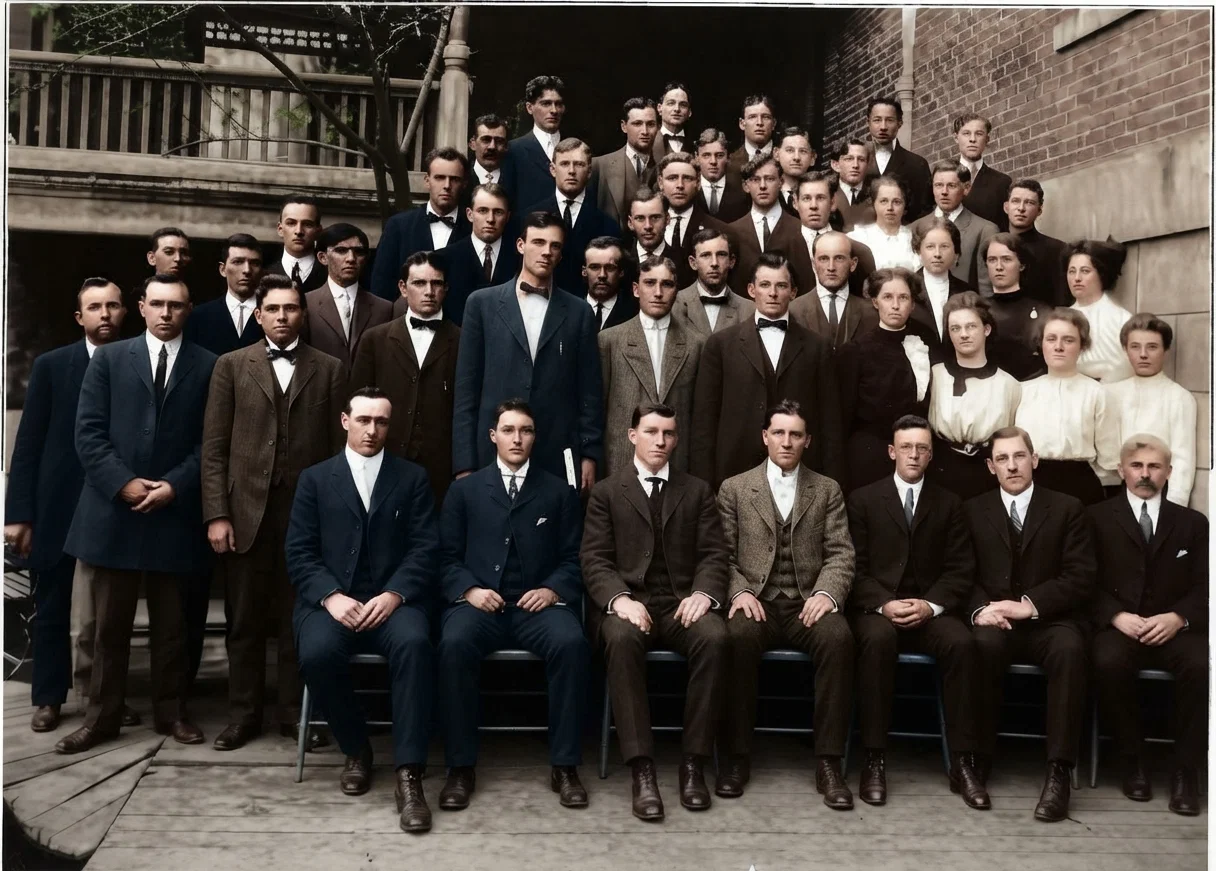 MEMBERS OF THE CANVASSERS' INSTITUTE IN WALLA WALLA COLLEGE