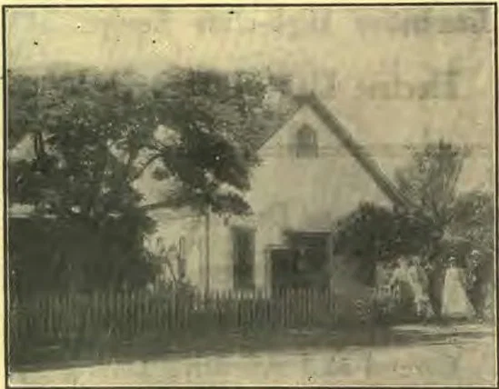 The Seventh-day Adventist Church in Honolulu, with a glimpse through the trees of Brother William’s house on the left.