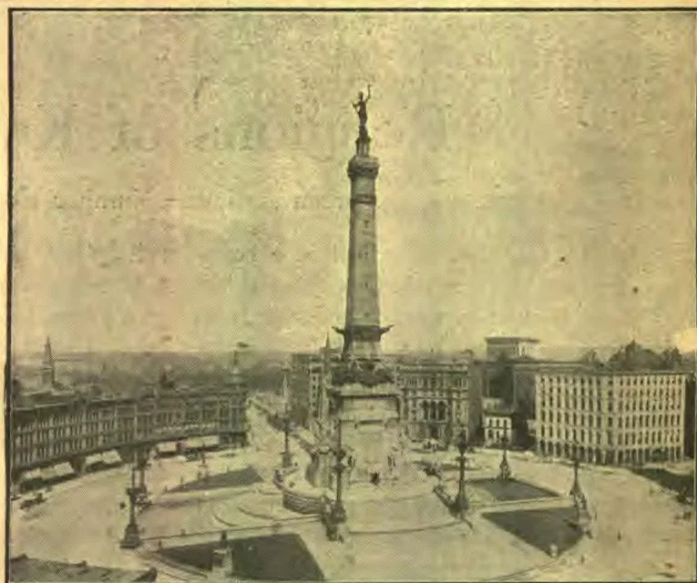 War Monument Circle, Near Headquarters, Where Picture of Delegates Was Taken
