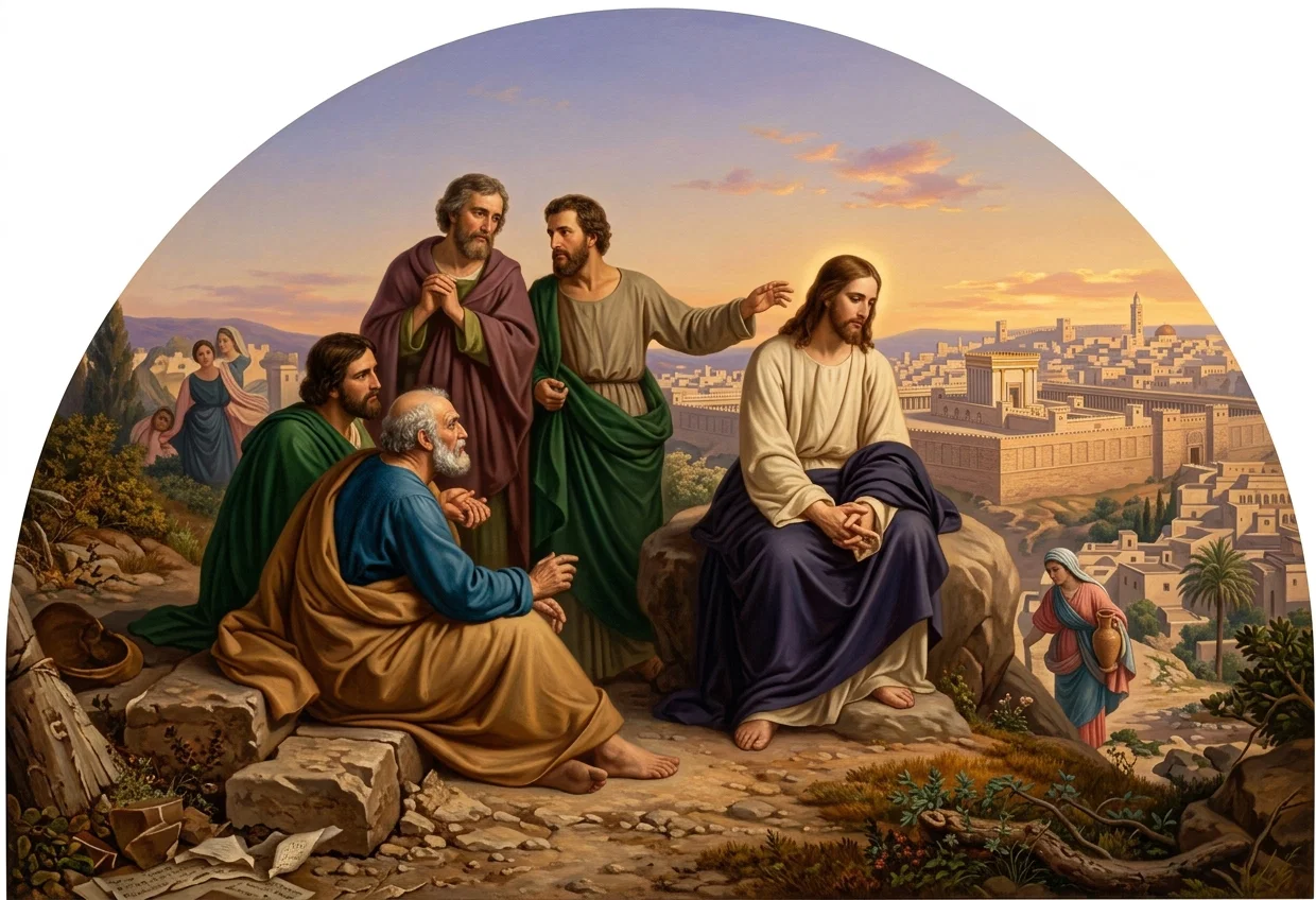 From this elevation, a most magnificent view could be obtained not only of the temple and its courts, but of a large part of the city.