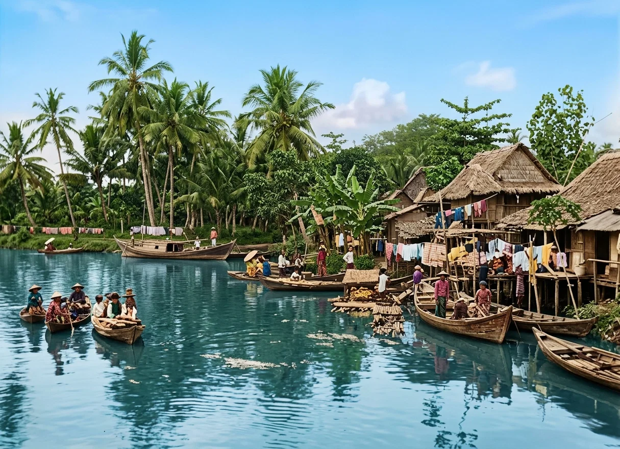 A RIVER SCENE IN JAVA