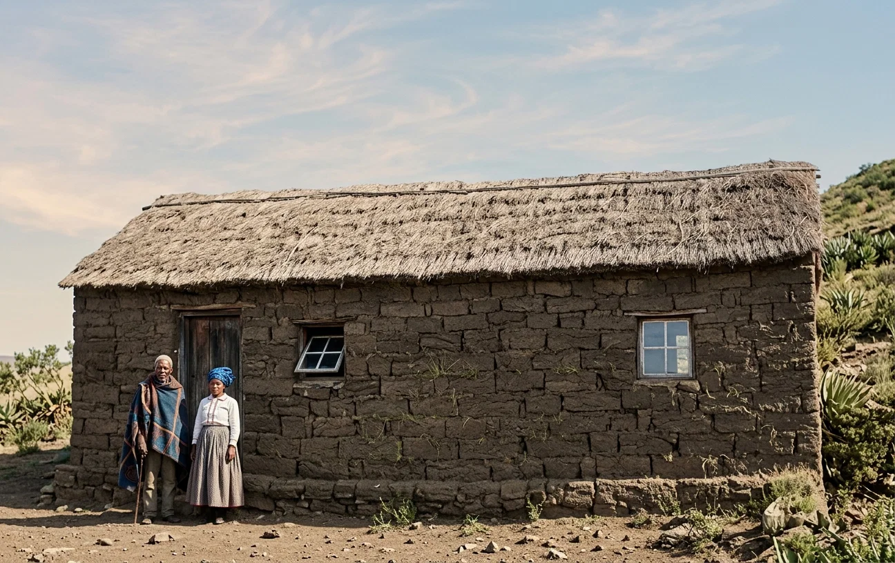 THE SOD CHURCH AT KOLO, BASUTOLAND, SOUTH AFRICA