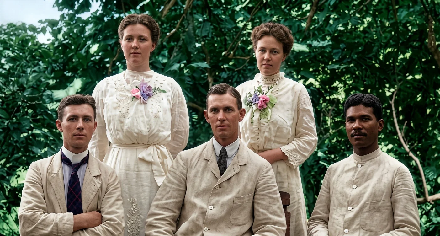 SEVENTH-DAY ADVENTIST MISSIONARIES AT ATCHIN, NEW HEBRIDES