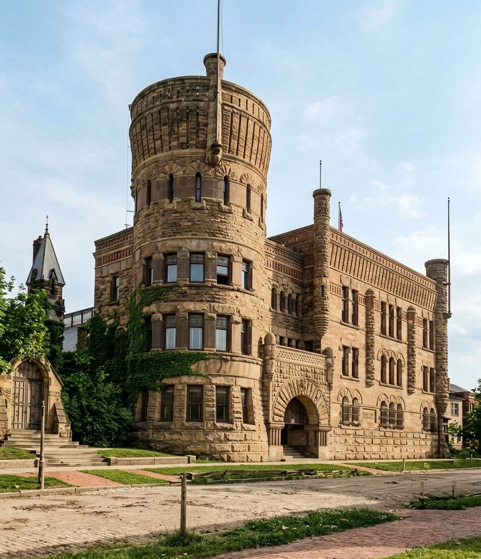 Exterior of Armory, where Convention Was Held.