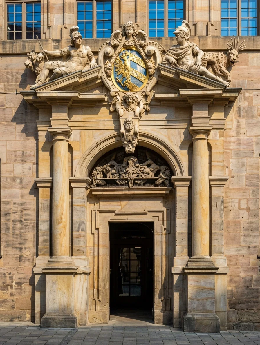 AN ENTRANCE TO THE NURNBERG (BAVARIA) CITY HALL
