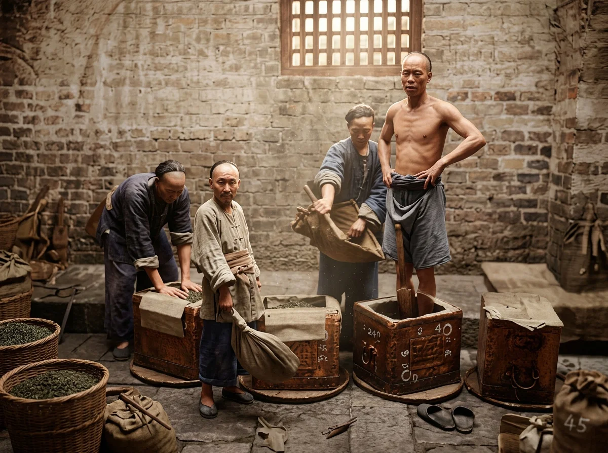 PACKING TEA AT HANKOW
