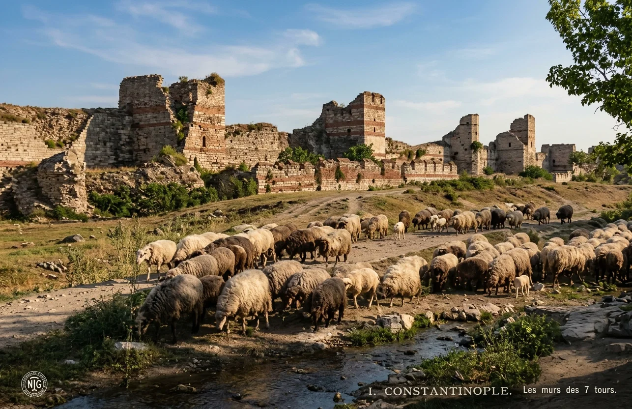 PORTION OF WALL BUILT BY CONSTANTINE, CONSTANTINOPLE