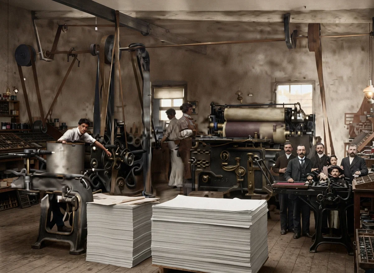 INTERIOR OF OUR ARGENTINE PRINTING OFFICE