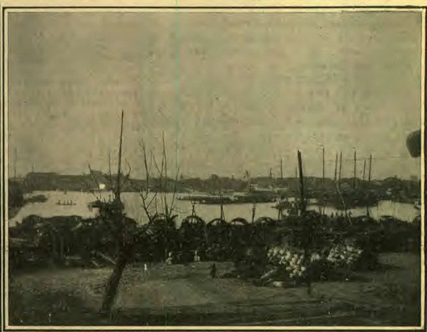 View of Pearl River, China, Front of Mission Headquarters, Canton.