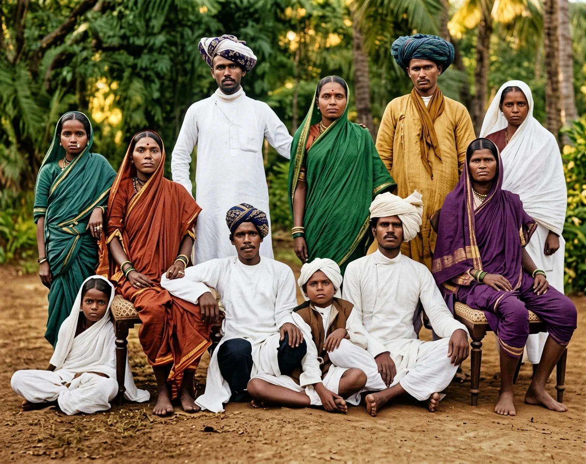 GROUP OF HINDUS, BOMBAY PROVINCE, INDIA