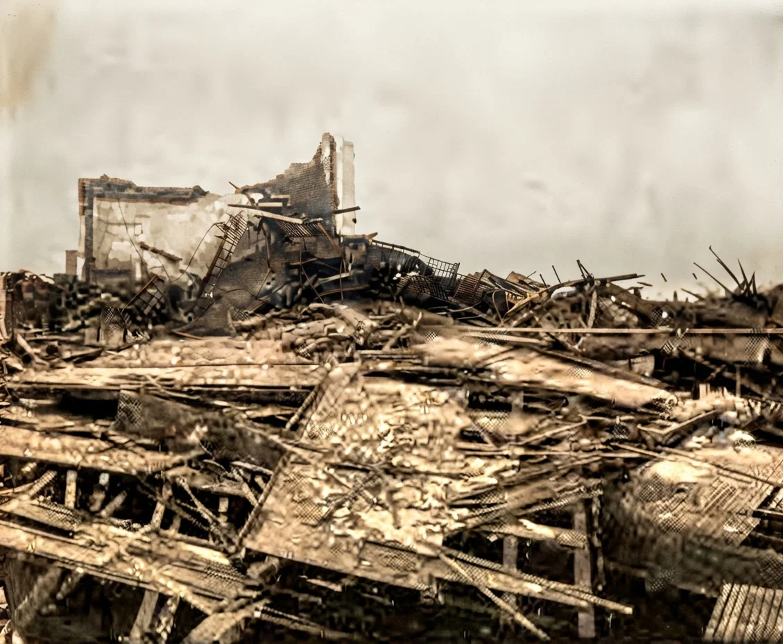 Wreck of Occidental Hotel, Santa Rosa.