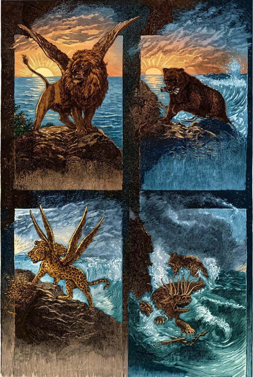 THE FOUR BEASTS OF DANIEL VII.