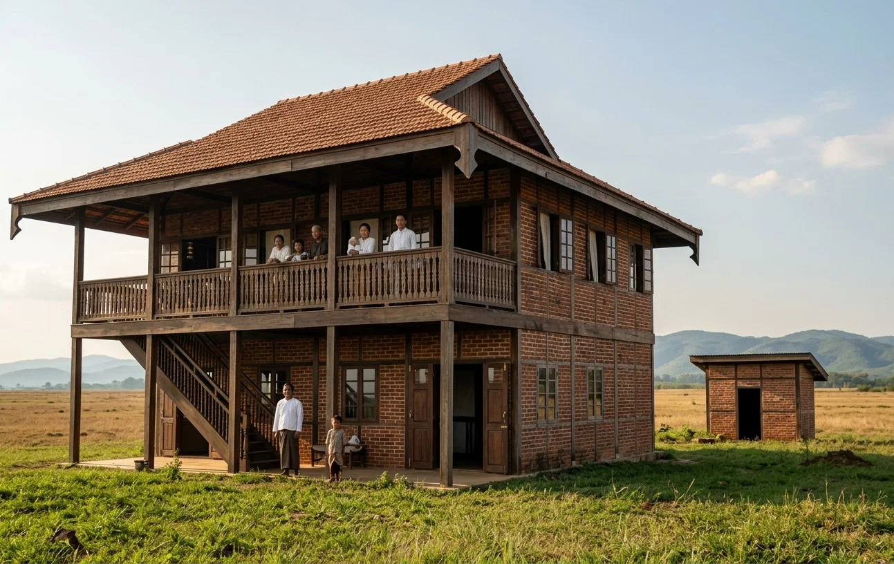 NEW MISSION HOME AT MEIKTILA, BURMA — PROVIDED BY THE $300,000 FUND
